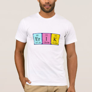 Erik periodisk bord namn-skjorta tee shirt