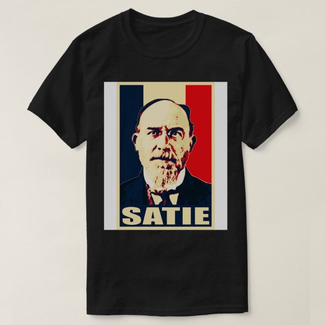 Erik Satie Fransk 1 T Shirt (Design framsida)