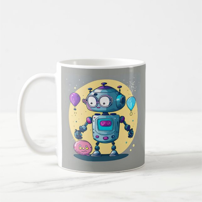 Erik the Brainy Bot Kaffemugg (Vänster)
