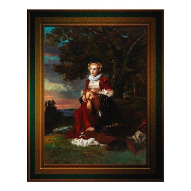 Erik XIV och Karin Månsdotter Fototryck (Framsidan)