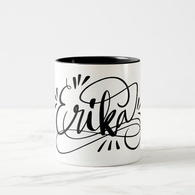 Erika - Personlig i mugg med namn (Center)