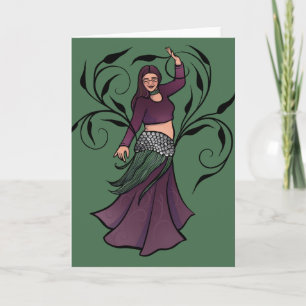 Erin Belly Dancer Burgundy Magdans Kort