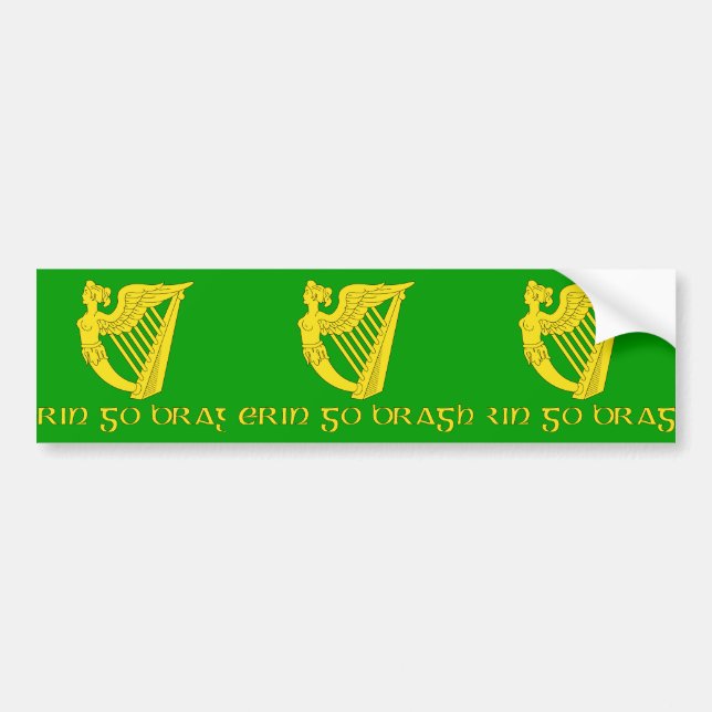 Erin går Bragh, den Irland flagga Bildekal (Framsidan)