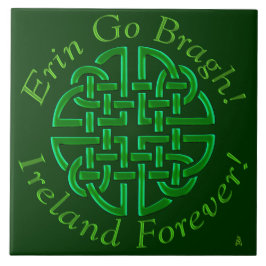 Erin går Bragh! Fnurra! (Keramiskt belägga med Kakelplatta