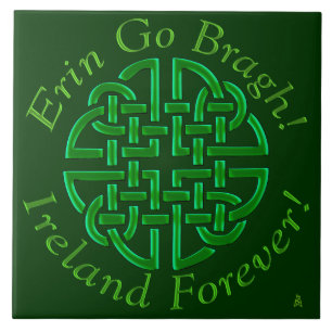 Erin går Bragh! Fnurra! (Keramiskt belägga med Kakelplatta