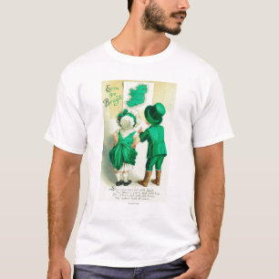 Erin går Bragh kopplar ihop den tittar Irland T Shirt