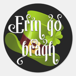 Erin går Bragh St. Patrick's Day Runt Klistermärke