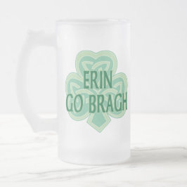 Erin går Bragh Stein Frostat Ölglas