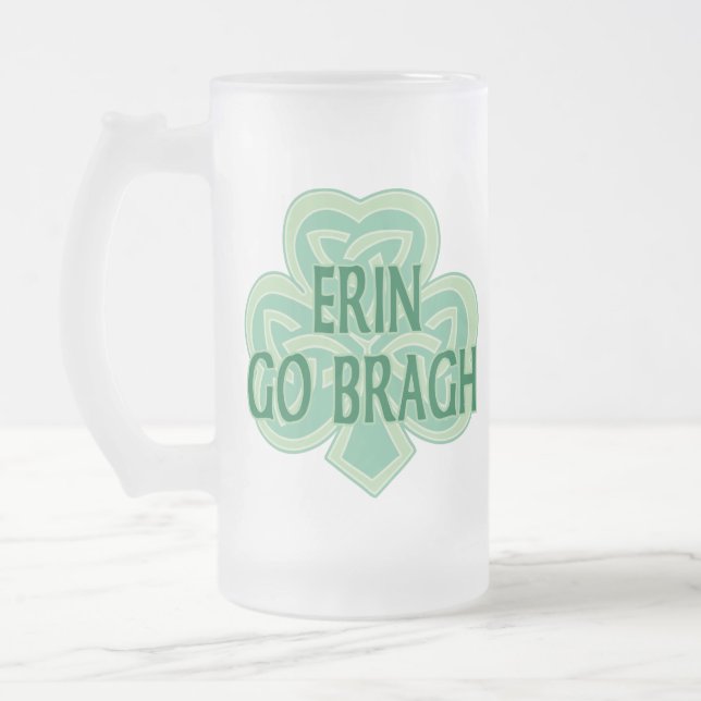 Erin går Bragh Stein Frostat Ölglas (Vänster)