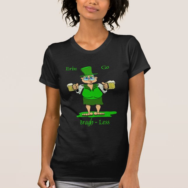 Erin går Braghless Tee Shirt (Framsida)