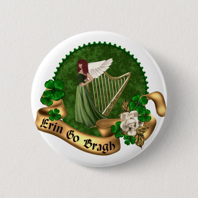 Erin går den Bragh irländare Knapp (Framsida)