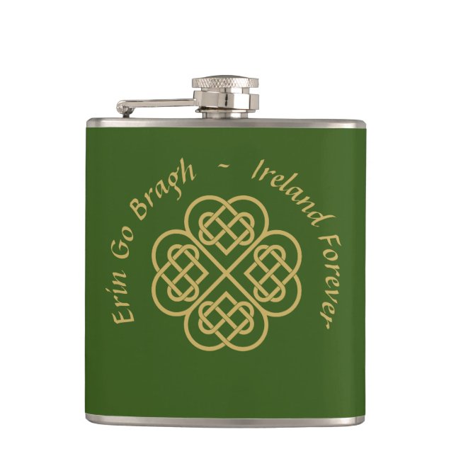 Erin Go Bragh Guld Celtic Shamrock Fickplunta (Framsidan)