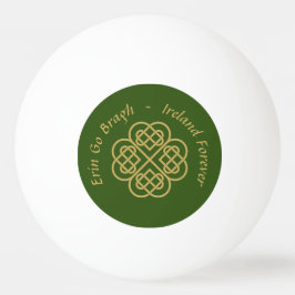 Erin Go Bragh Guld Celtic Shamrock Pingisboll