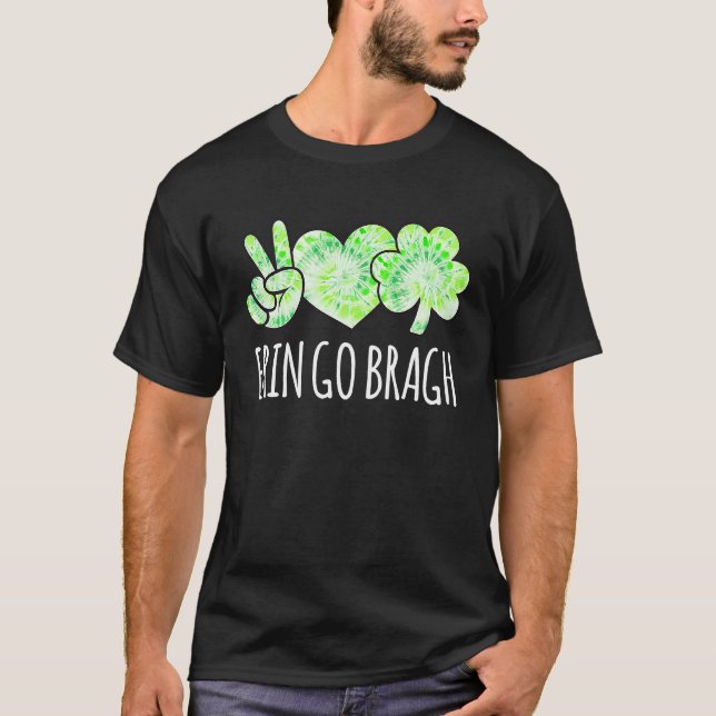 Erin Go Bragh Ireland Forever St Pattys Day Green  T Shirt (Framsida)