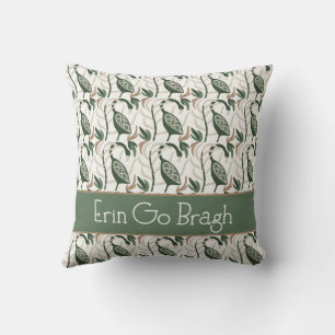 Erin go Bragh Irish Bird Mönster Kudde