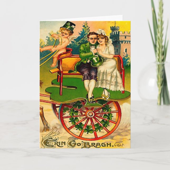 Erin Go Bragh - Irish Couple St. Patrick's Day Kort (Framsida)