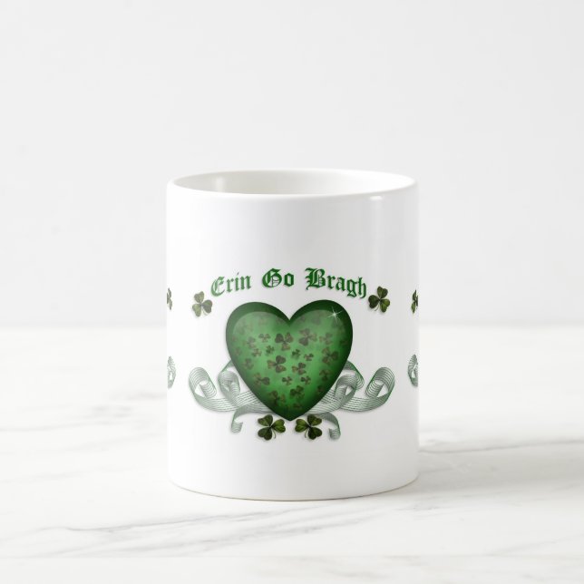 Erin go bragh Irish hjärta mugg (Center)