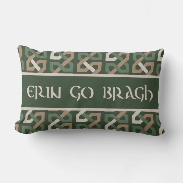 Erin go Bragh Irish Knot Mönster Lumbarkudde (Framsida)
