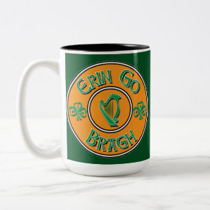 Erin Go Bragh Irish Logotyp Mugg