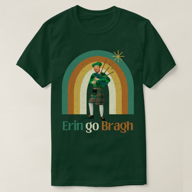 Erin Go Bragh ”Irland för evigt” T Shirt (Design framsida)