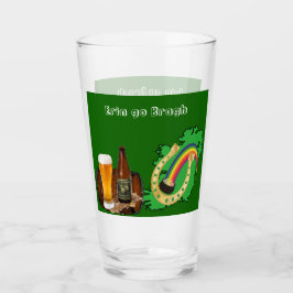 Erin Go Bragh Saint patrick's day Irish Beer Glass Glaskopp