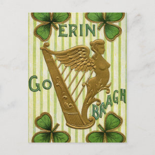 Erin Go Bragh St. Patrick's Day Helg Vykort