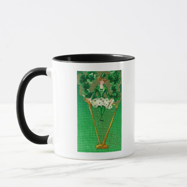 Erin Go Bragh Woman på Harp Scene Mugg (Vänster)