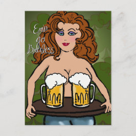 Erin Go Braless | Lustigt St. Patrick's Day Helg Vykort