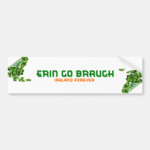 Erin Go Braugh Ireland Forever Bildekal