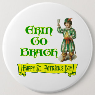 Erin Go Braugh Lycklig St. Patrick's Day Say Knapp