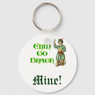 Erin Go Braugh Personalizeable Irish Say Nyckelring