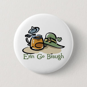 Erin Go Braugh Pint och Hat Knapp