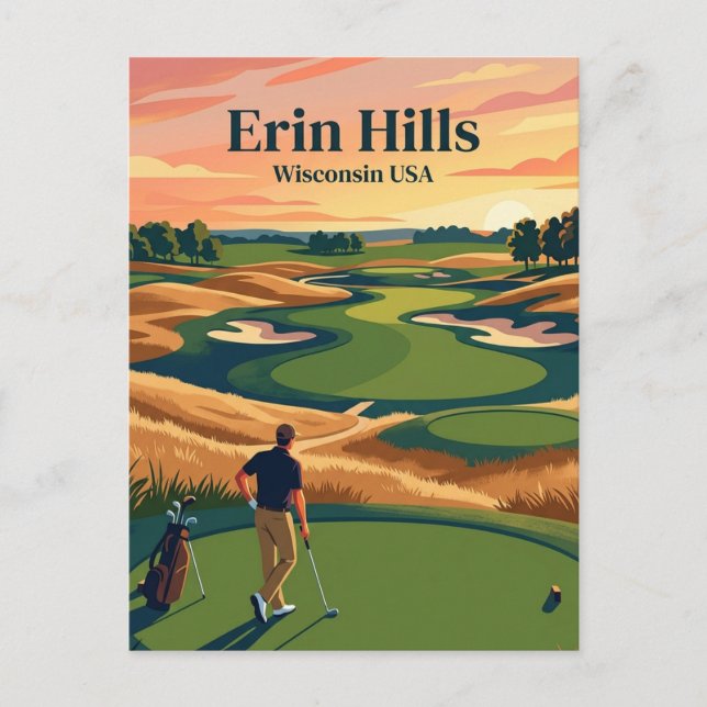 Erin Hills USA Vykort (Framsida)