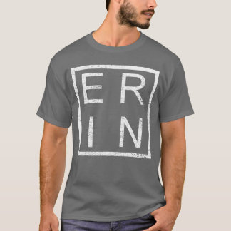 Erin Personlig Erin Namn Tjej Kvinna Erin retro T Shirt