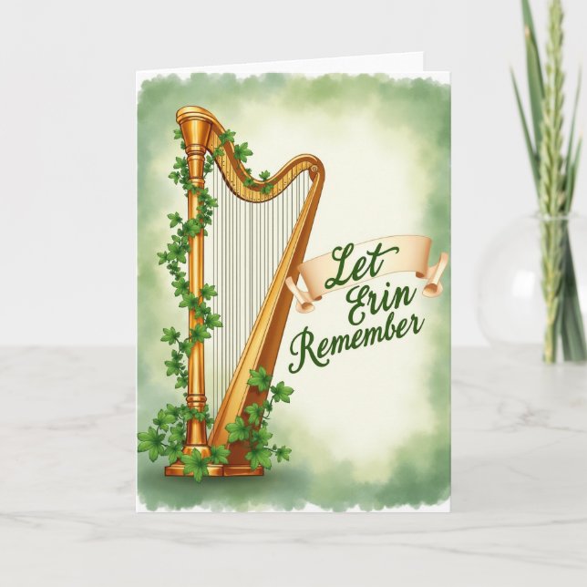 Erin Remember Harp Scenkort Kort (Framsida)