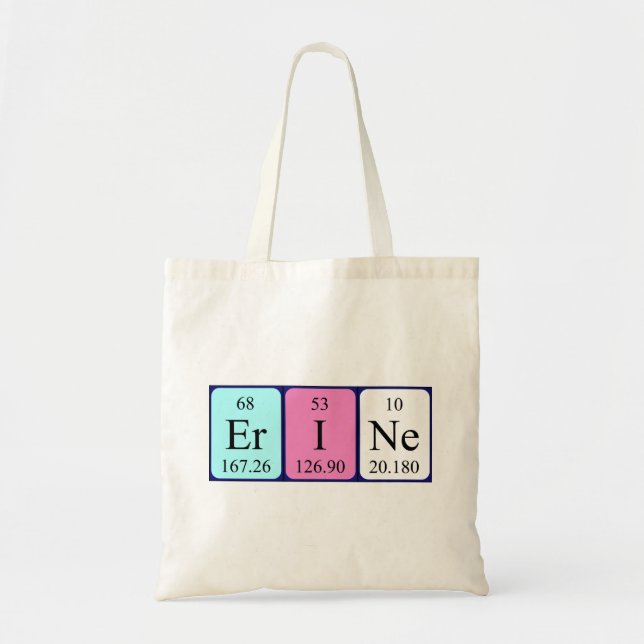 Erine Periote bord namn tote bag Tygkasse (Framsidan)