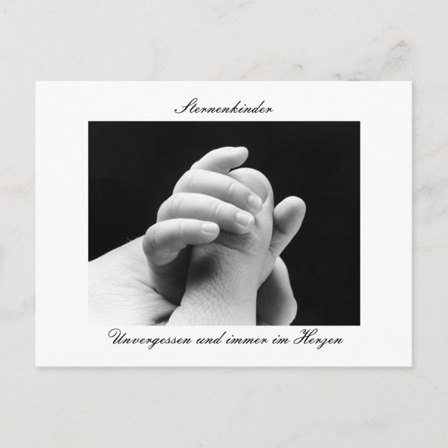 Erinnerungspostkarte Sternenkinder Vykort (Framsida)
