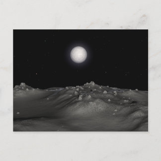 Eris givet som synligt från Dysnomia Vykort