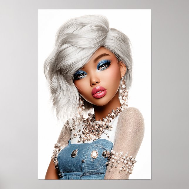 Eris Monei Editorial Beauty Portrait Poster (Framsidan)