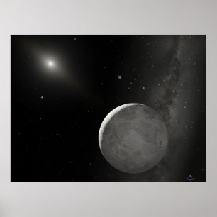 Eris (Xena) och dess måne Dysnomia Poster