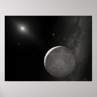 Eris (Xena) och dess måne Dysnomia Poster