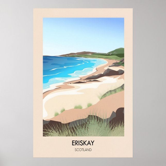 Eriskay Skottland Resa Poster (Framsidan)