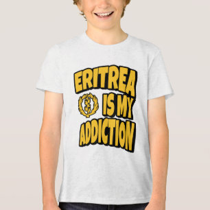 Eritrea är min provins Kärlek Eritrea Flagga Karta T Shirt