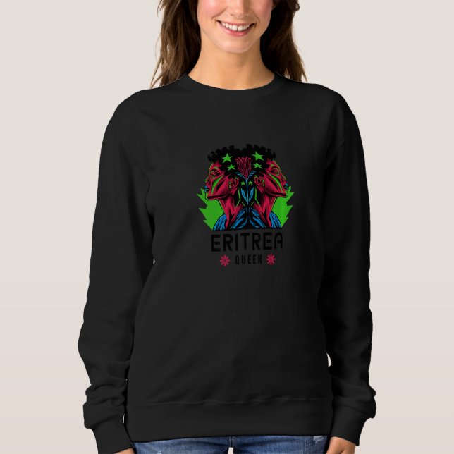 Eritrea Drottning Östafrika Reggae - Rastafarian P T Shirt (Framsida)