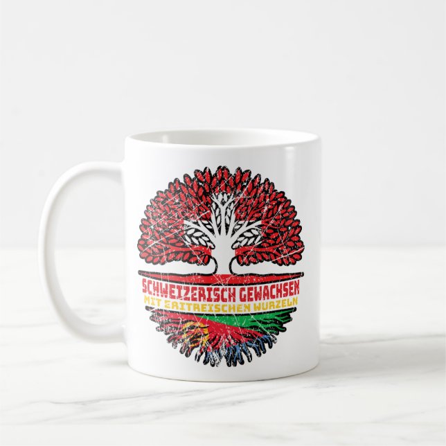Eritrea Eritreisch Schweizer Schweiz Baum Wurzel Kaffemugg (Vänster)