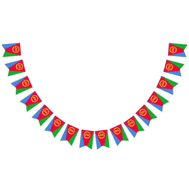 Eritrea flag bunting banner vimplar (Alla)