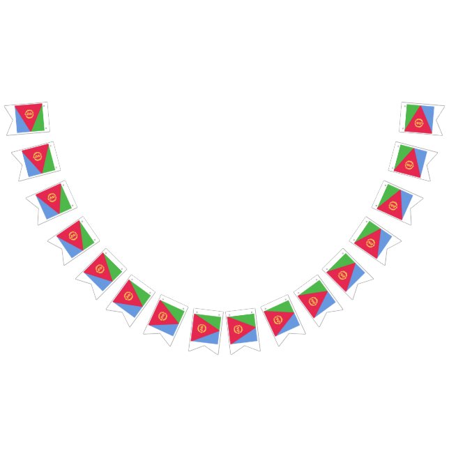 Eritrea Flag Emblem Vimplar (Alla)