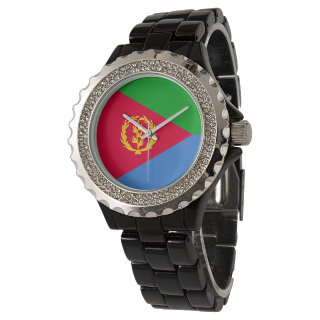 Eritrea flagga armbandsur (Vinklad)