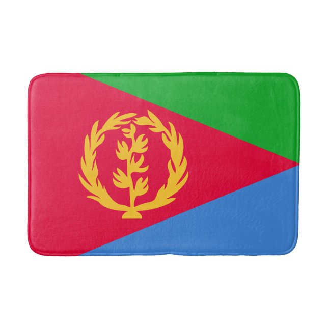 Eritrea Flagga Badrumsmatta (Framsidan)