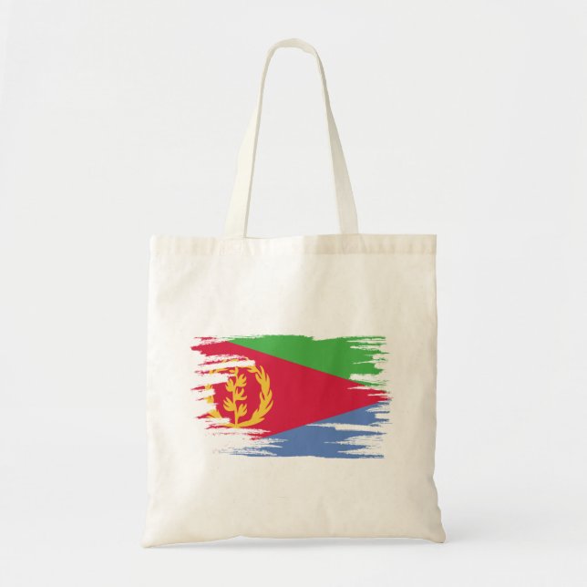 Eritrea Flagga Brush Art Tygkasse (Framsidan)